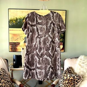 Olivaceous python dress